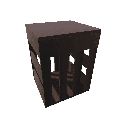 Tall Dark Crate Closed Lid